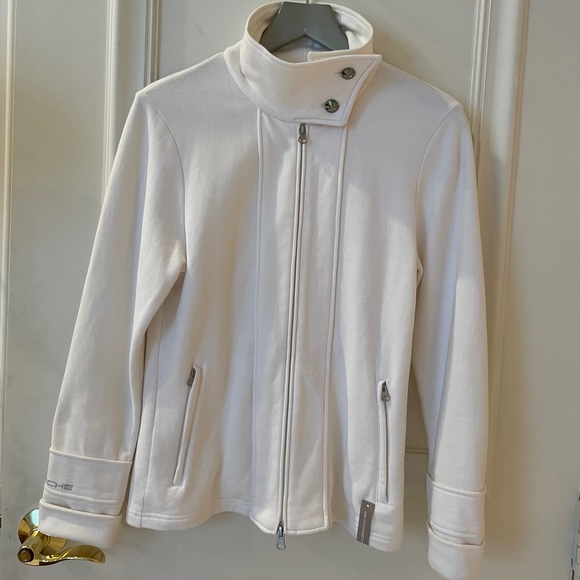 Porsche Design Jackets & Blazers - NWOT Porsche Design Long Sleeve Swarovski Zip Up Cotton Jacket LOWERED PRICE!!